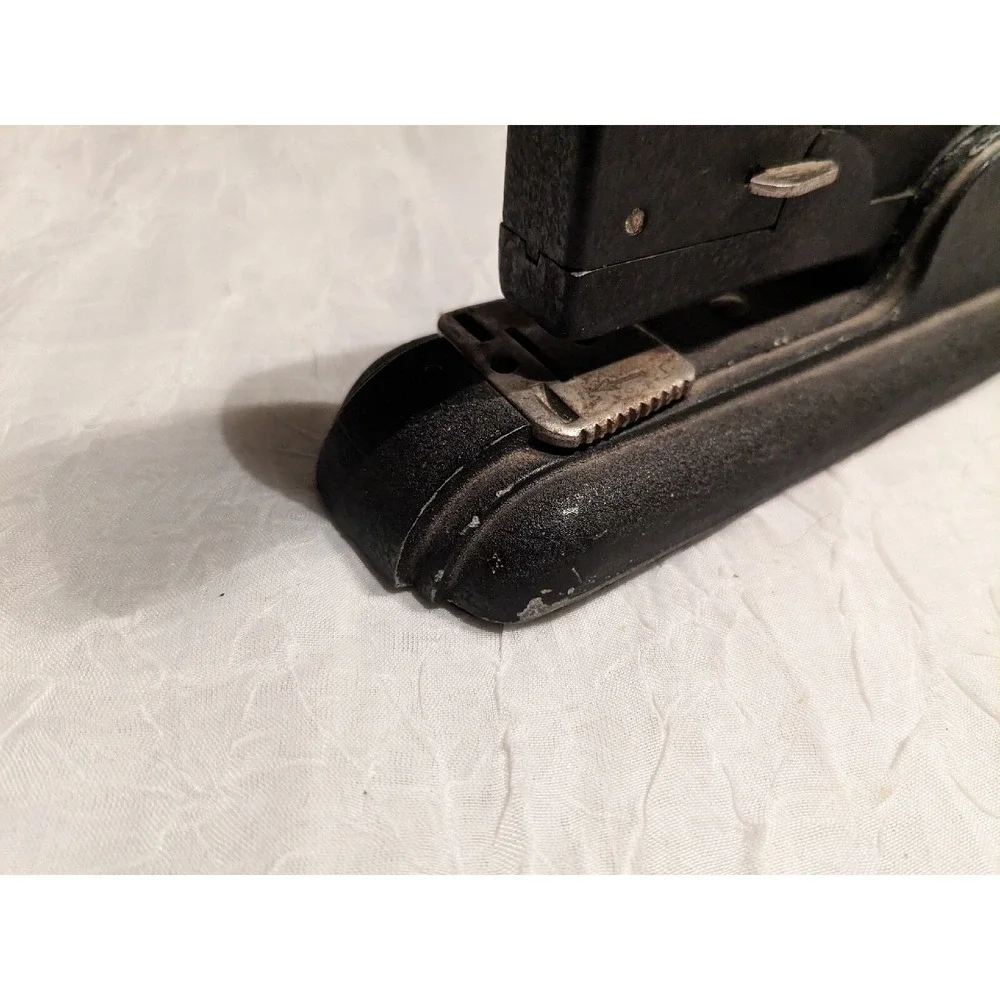 Stapler Art Deco Speed Office Supply Products Desk Accessory Black Old Retro Vtg